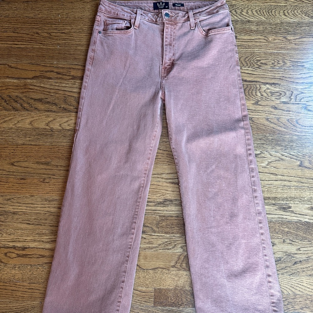 Women's orange washed Jeans